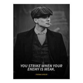 Póster Thomas Shelby quotes Glossy Poster