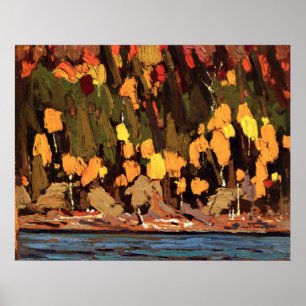 Póster Thomson - Birches e Cedars