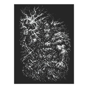 Póster Thor — Deus do Trovão Castigado pela Tempestade