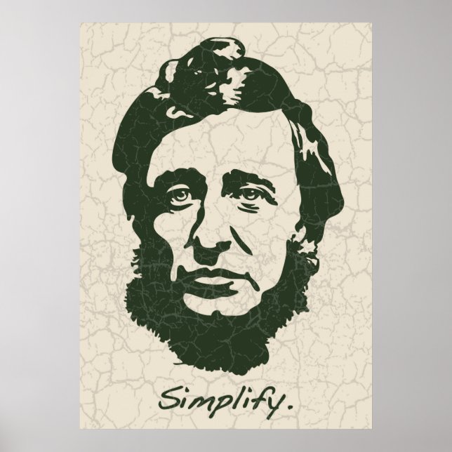 Poster Thoreau - Simplifique (Frente)