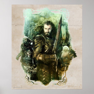 Poster THORIN OAKENSHIELD™, Dwalin, & Balin Graphic