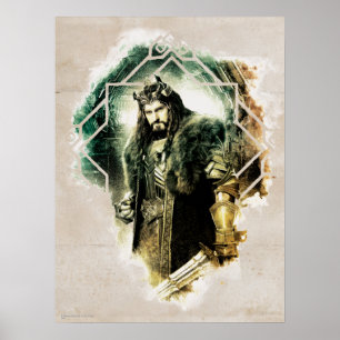 Poster THORIN OAKENSHIELD™ - Rei Sob A Montanha