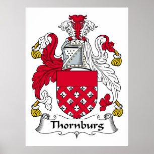 Poster Thornburg Family Crest
