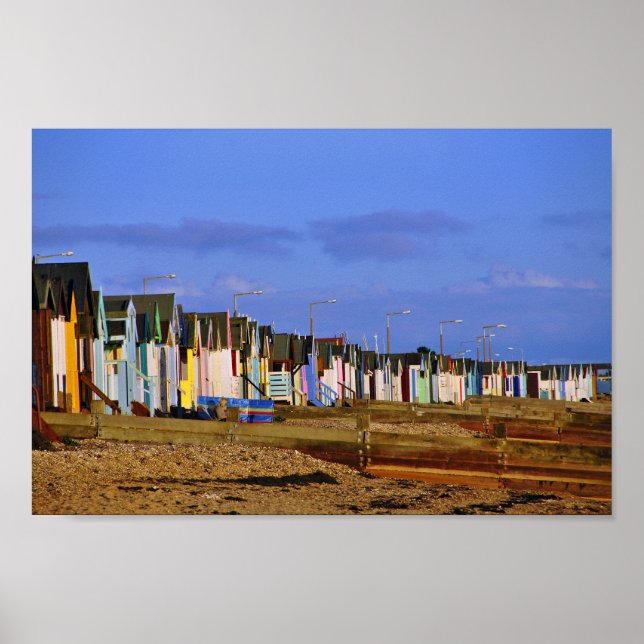 Poster Thorpe Bay Huts Essex England (Frente)