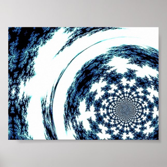 Poster Threads azuis (Frente)