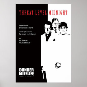 Poster Threat Level Midnight O Escritório