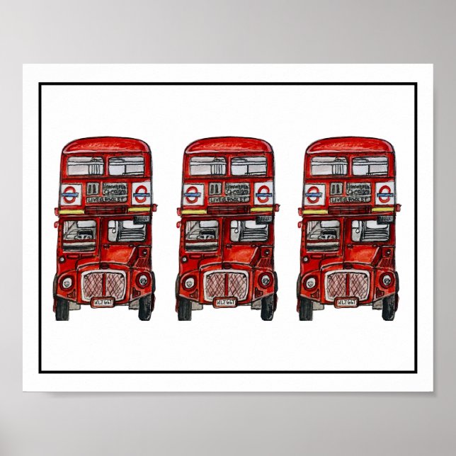 Poster Three Buses (Frente)