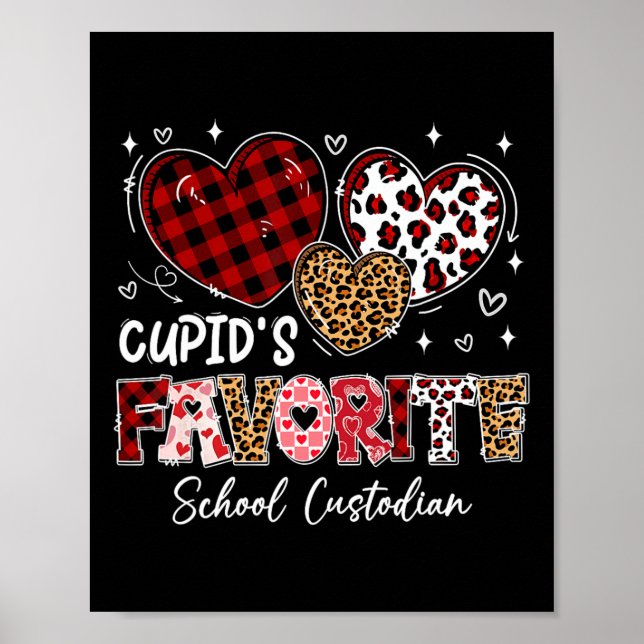 Poster Three Hearts Cupid's Favorite School Custodian Val (Frente)