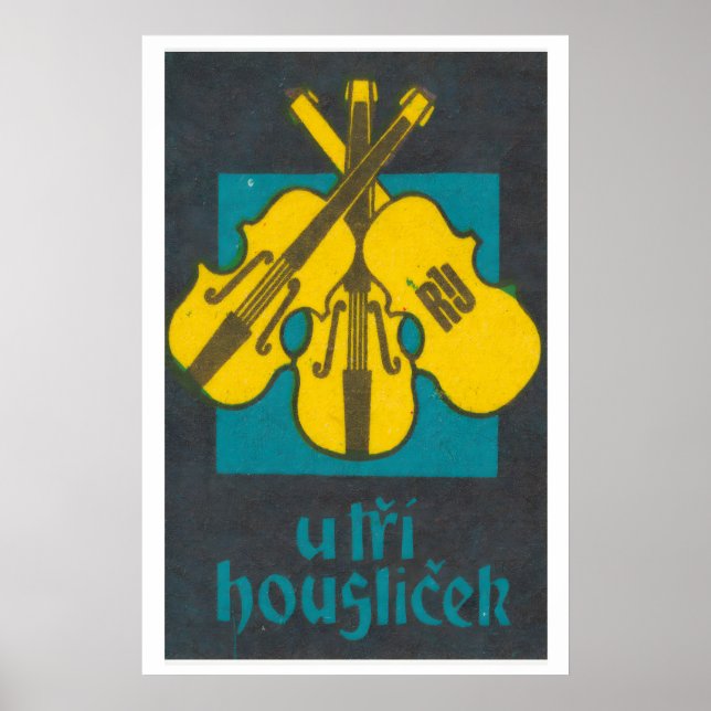 Poster Three Instruments - Matchbox Print - Aesthetic (Frente)
