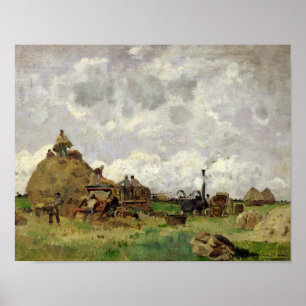 Póster Threshing - máquina