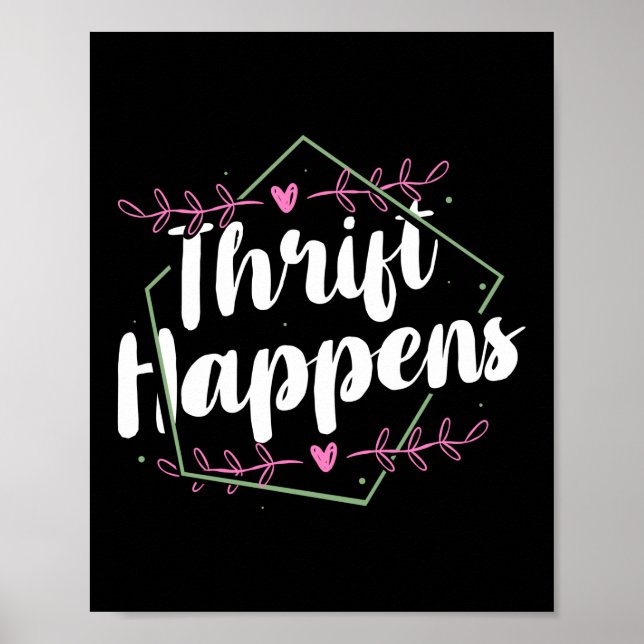 Poster Thrift Acontece Thrifting (Frente)