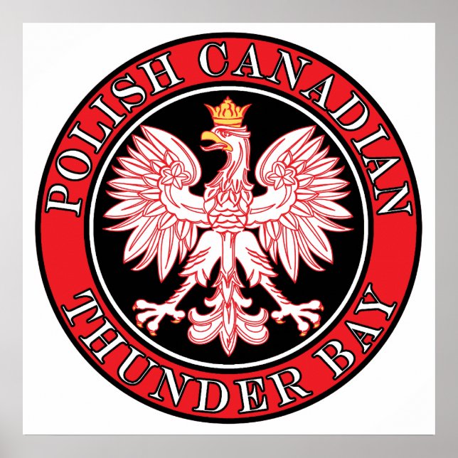 Póster Thunder Bay Polonesa Águia Canadiana (Frente)