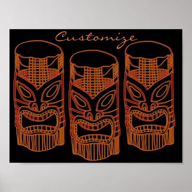 Poster Thunder_Cove da Escultura Tiki Dourada (Frente)