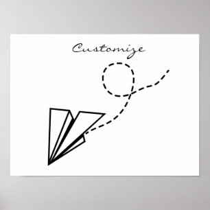 Poster Thunder_Cove de Voo do Plano de Papel