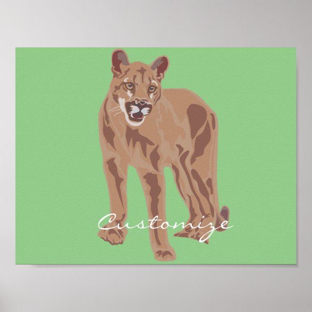 Poster Thunder_Cove Do Leão Da Montanha Cougar Puma (Frente)