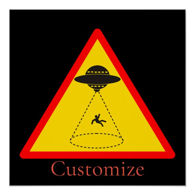 Póster Thunder_Cove do OVNI de Abdução de alienígenas (Frente)