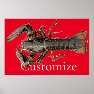 Poster Thunder_Cove, lagosta fresca de madeira