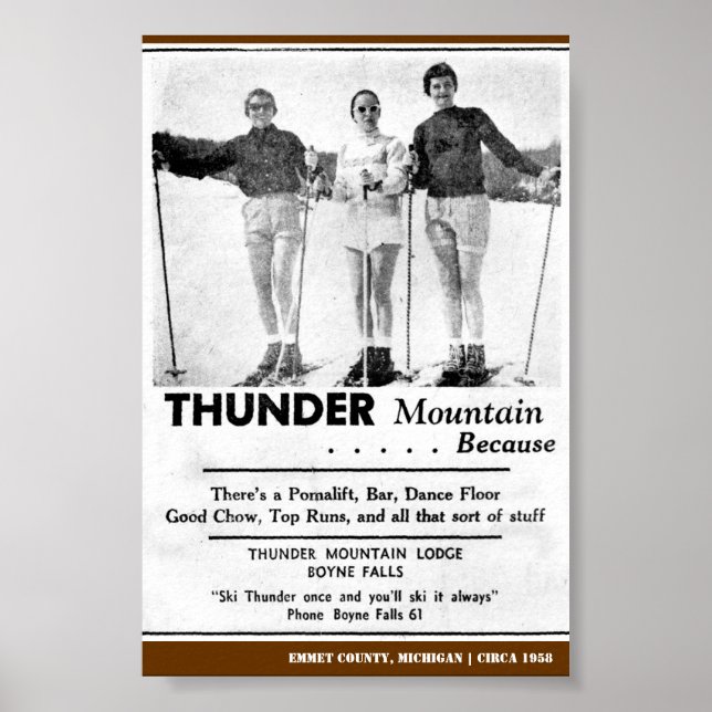 Poster Thunder Mountain 1958 (Frente)