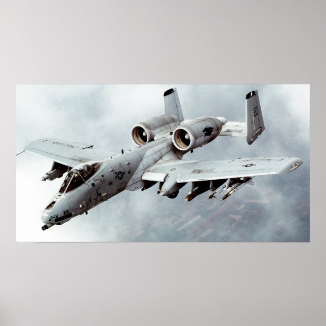 Poster Thunderbolt II A10 (Frente)