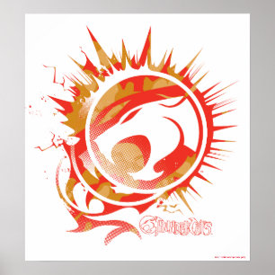 Poster ThunderCats   Gráfico de logotipos explosivos