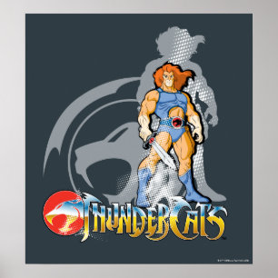 Poster ThunderCats   Gráfico de Sombra de Leão-O Halftton
