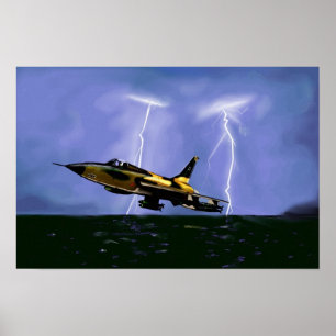 Póster Thunderchief e relâmpago
