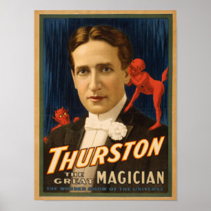 Póster Thurston, diabo que diz lhe a mágica dos segredos