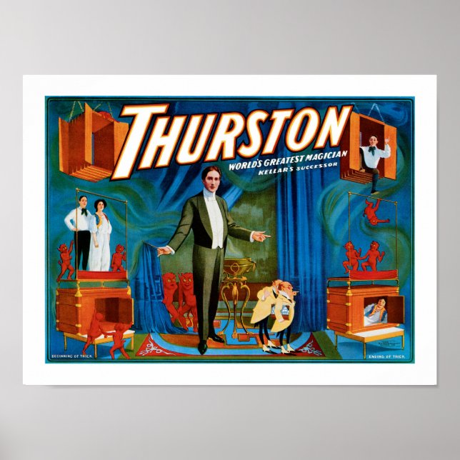 Póster Thurston ~ é o maior mágico do mundo (Frente)