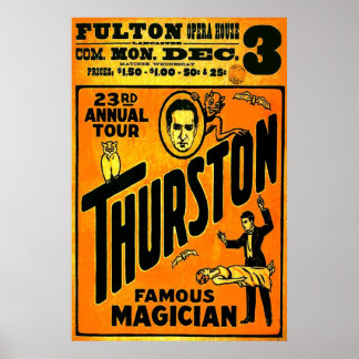 Poster Thurston, famosa turnê de 23 anos.