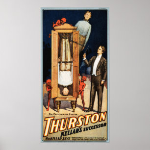 Poster THURSTON Magician The Prisonista Show de Canton