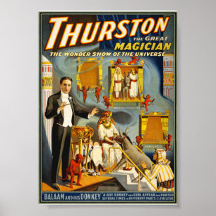 Póster Thurston o excelente mágico 1914