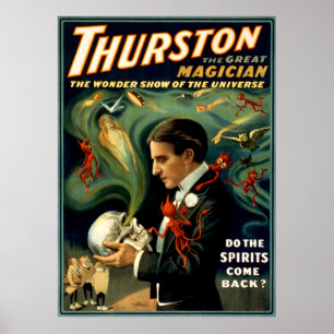Póster Thurston o grande mágico C. 1915