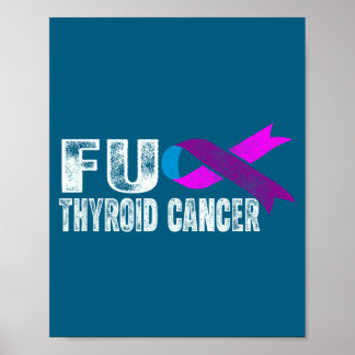 Poster Thyroid Cancer Awareness Retro Thyroid Cancer Surv