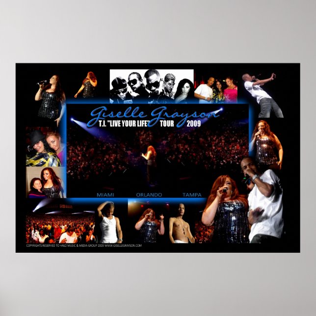Poster Ti. Live Your Life Tour 2009 (Frente)
