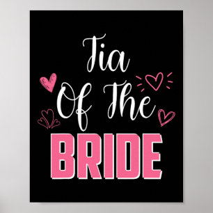 Poster Tia Da Mulher Da Festa de casamento Da Noiva