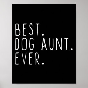 Poster Tia de cachorro sempre fofa engraçada