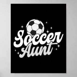 Poster Tia de Futebol Tia Orgulhosa de um Jogador de Fute