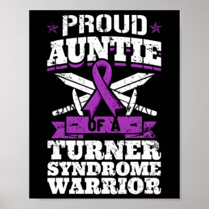 Poster Tia De Um Guerreiro Da Síndrome De Turner Sensibil