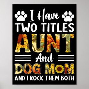 Poster Tia E Cachorro Mãe Dia de as mães Sunfl