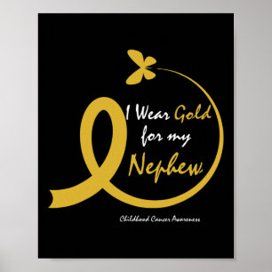 Poster Tia Eu Uso Ouro Pelo Meu Sobrinho Câncer Infantil