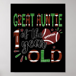 Poster Tia Grande Do Futebol De 1 Ano De Idade 1º Ano D