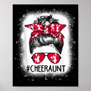 Poster Tia Life Messy Bun Cheerleader Branqueado Mães D