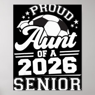 Poster Tia Orgulhosa De Um Formando De Futebol De 2026 