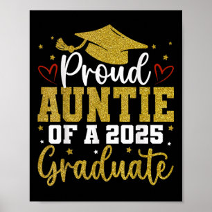 Poster Tia Orgulhosa De Um Graduando Senior Da Turma De 2
