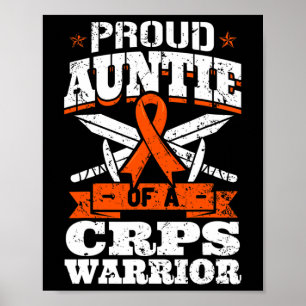 Poster Tia Orgulhosa De Um Guerreiro Crps Fita De Conscie