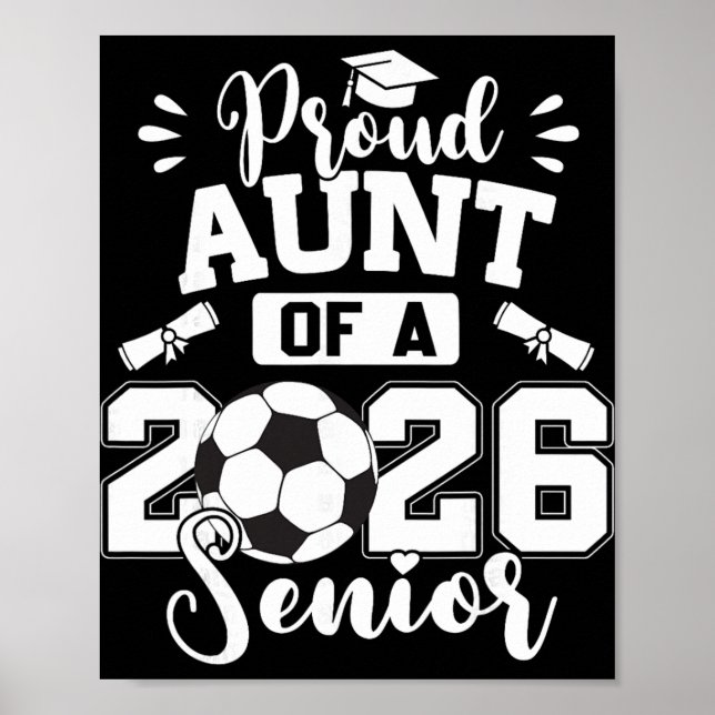 Poster Tia Orgulhosa De Um Veterano De Futebol Ll Formatu (Frente)