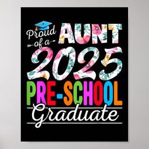 Poster Tia Orgulhosa Engraçada De Um Cl De Gradua Pré-Esc