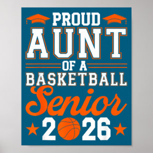 Poster Tia Orgulhosa Ilustração de Basquete Senior 2026
