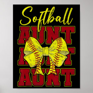 Poster Tia Softll Coquete Laço Esporte Amante Vintage Mot