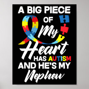 Poster Tia Tio Autista Sobrinho Autismo Awa